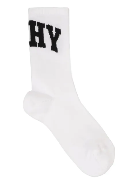 Givenchy Kids calcetines tejidos con logo en intarsia