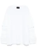 Simone Rocha ruffled long -sleeve T-shirt - White