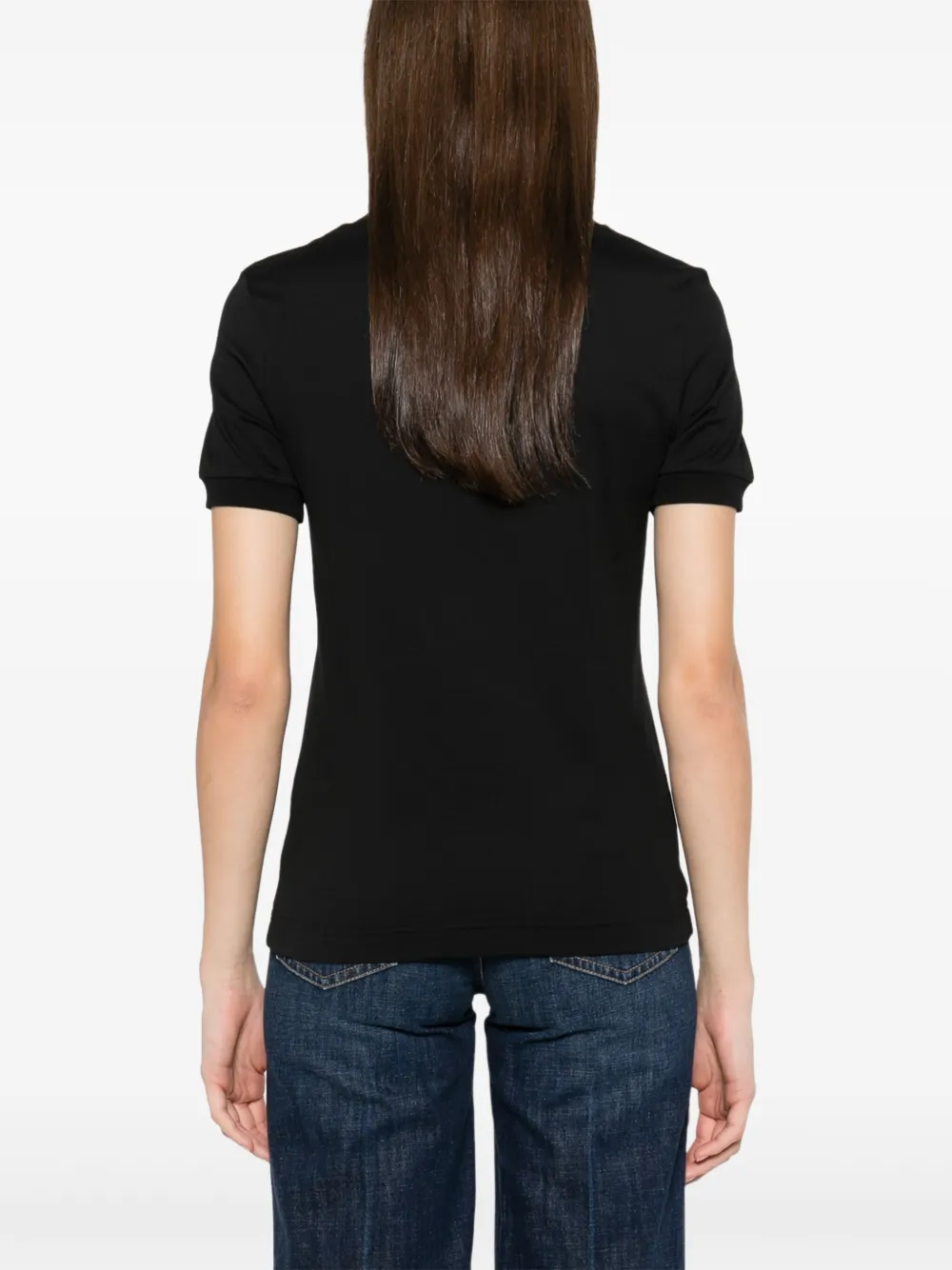 Dolce & Gabbana T-shirt met kant Zwart