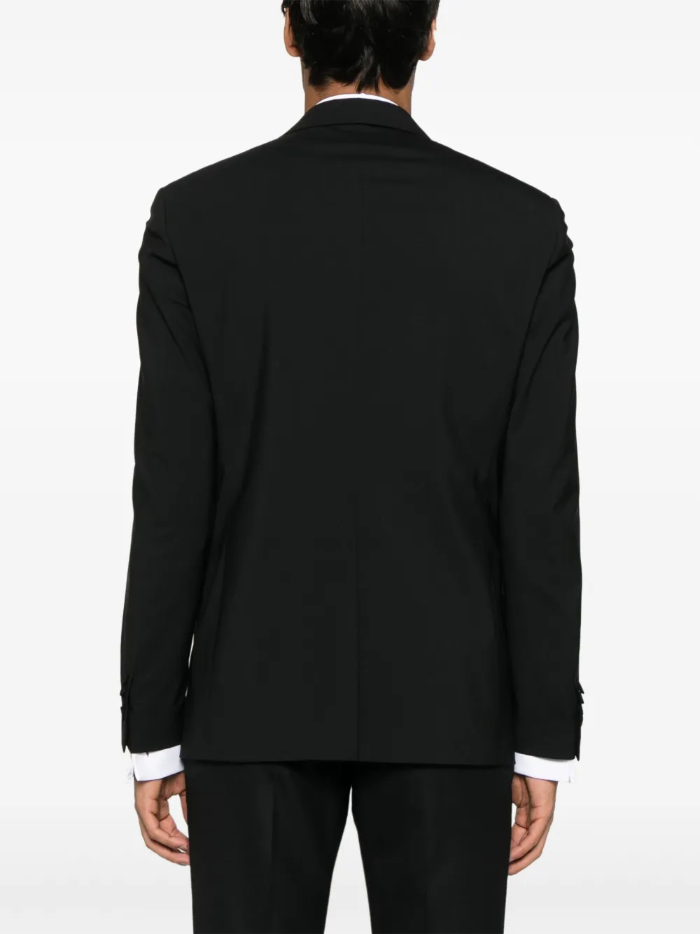 Lardini Blazer met enkele rij knopen Zwart