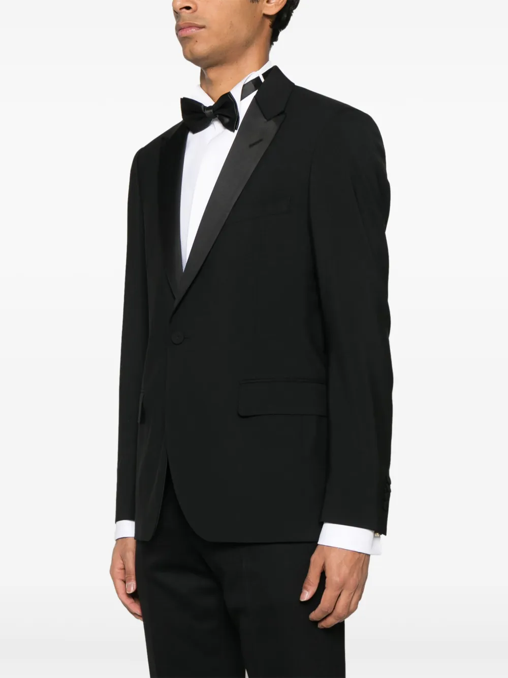 Lardini Blazer met enkele rij knopen Zwart