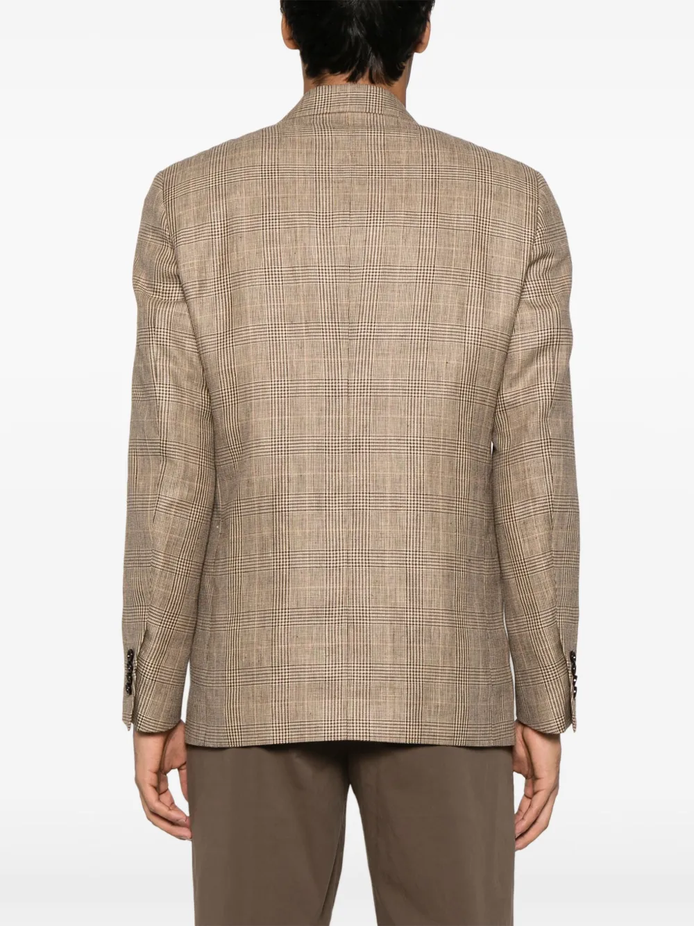 Lardini Geruite blazer Bruin