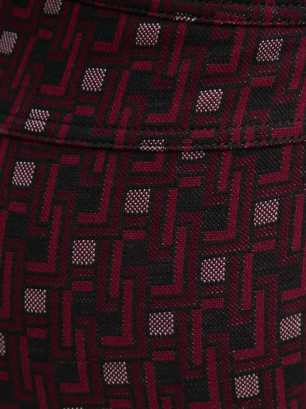 Diane Von Furstenberg Geometric Flared Trousers In Red