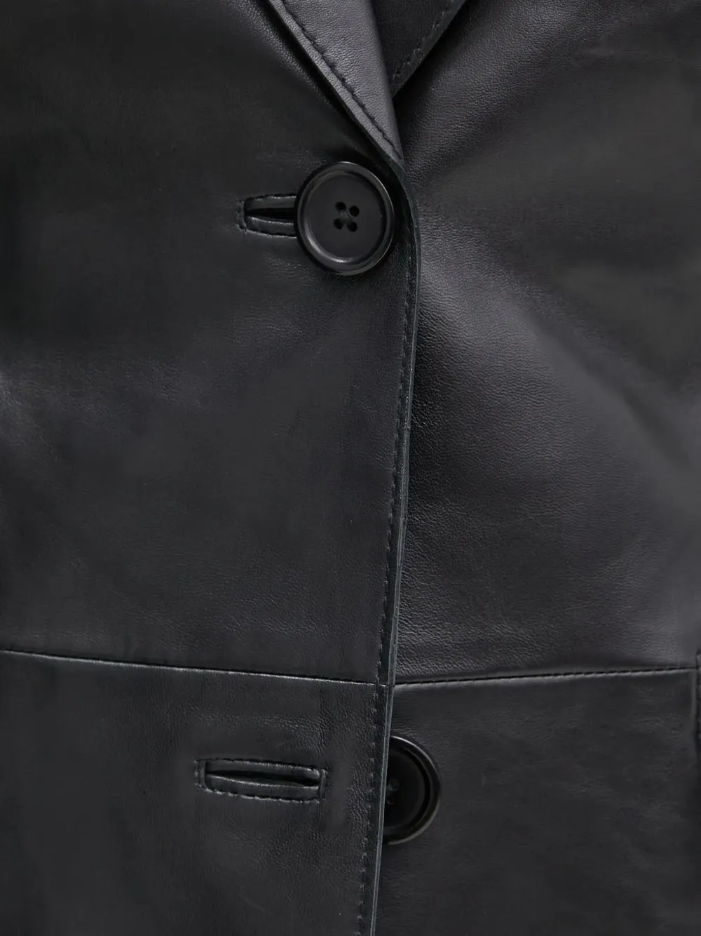 STAND STUDIO Leren blazer Zwart