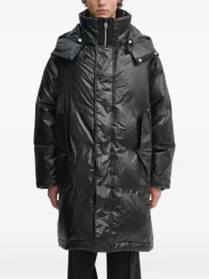 Moncler フーデッド コート | グリーン | FARFETCH JP