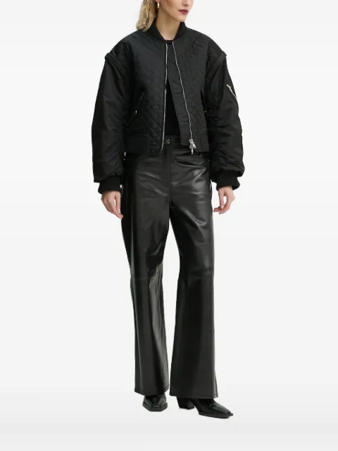 STAND STUDIO diamond-quilted bomber jacket