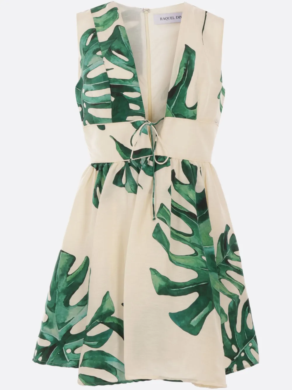 RAQUEL DINIZ FLORAL-PRINT MINI DRESS