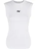 Erika Cavallini printed cotton tank top - White