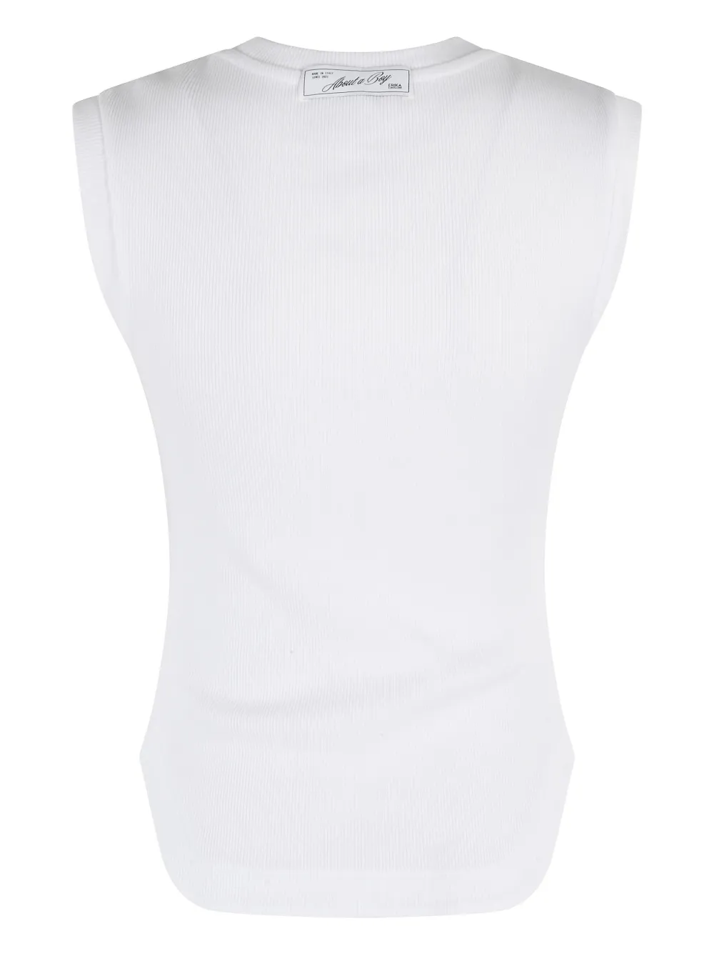 Erika Cavallini printed cotton tank top - Wit