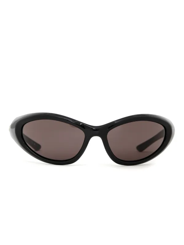 Balenciaga Eyewear Sporty B サングラス | ブラック | FARFETCH JP