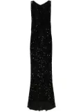 Elisabetta Franchi sequinned maxi dress - Black