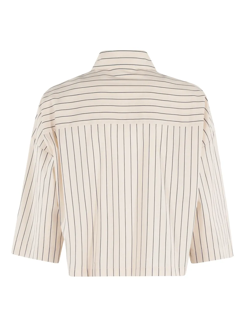 Roberto Collina striped cotton shirt - Beige