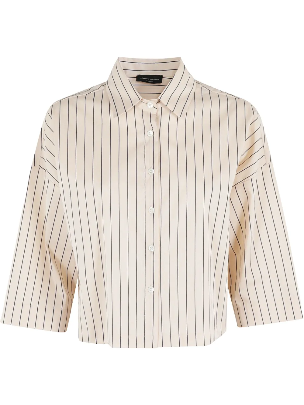 Roberto Collina camisa con rayas estampadas | neutro | Image 1