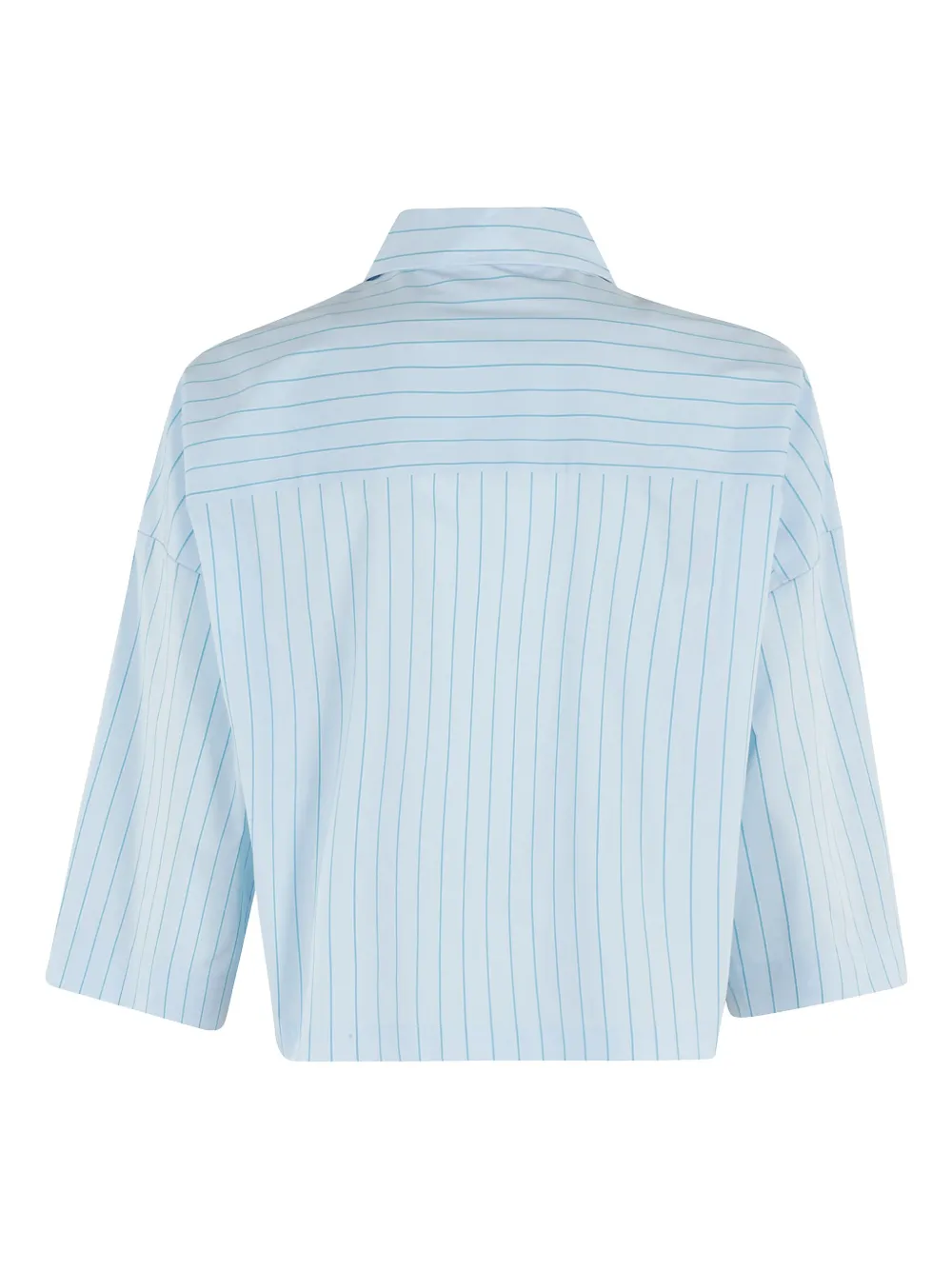 Roberto Collina striped cotton shirt - Blauw