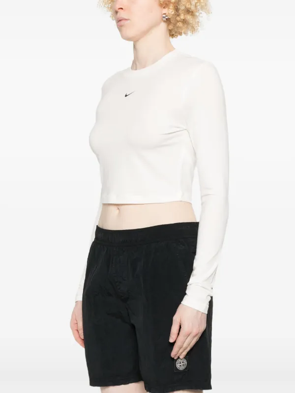 NIKE ホワイト クロップドトップ Nike クロップド トップ | ホワイト | FARFETCH JP