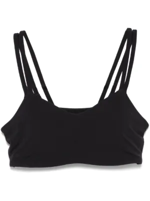 Sporty & Rich Bold Health Sports Bra | Black | FARFETCH UK