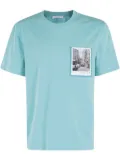 Helmut Lang graphic-print cotton t-shirt - Blue