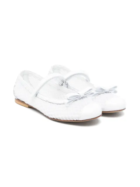 MONTELPARE TRADITION net-overlay ballet flats