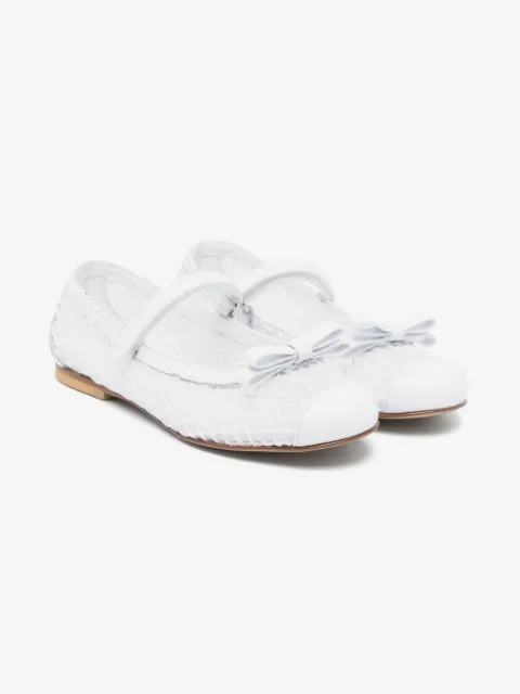 MONTELPARE TRADITION net-overlay ballet flats