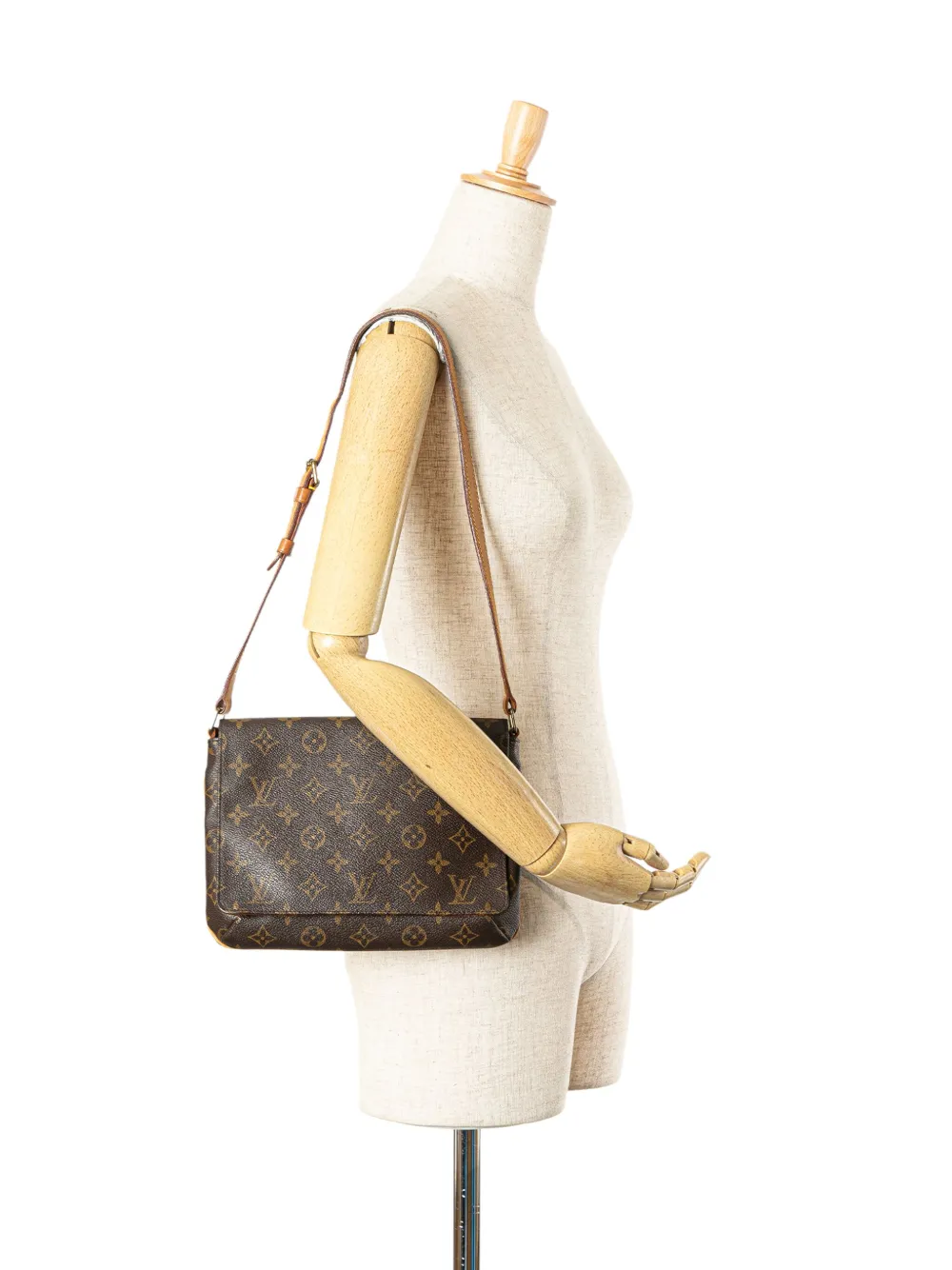 Louis Vuitton Pre-Owned 2001 Monogram Musette Tango Short Strap shoulder bag - Bruin