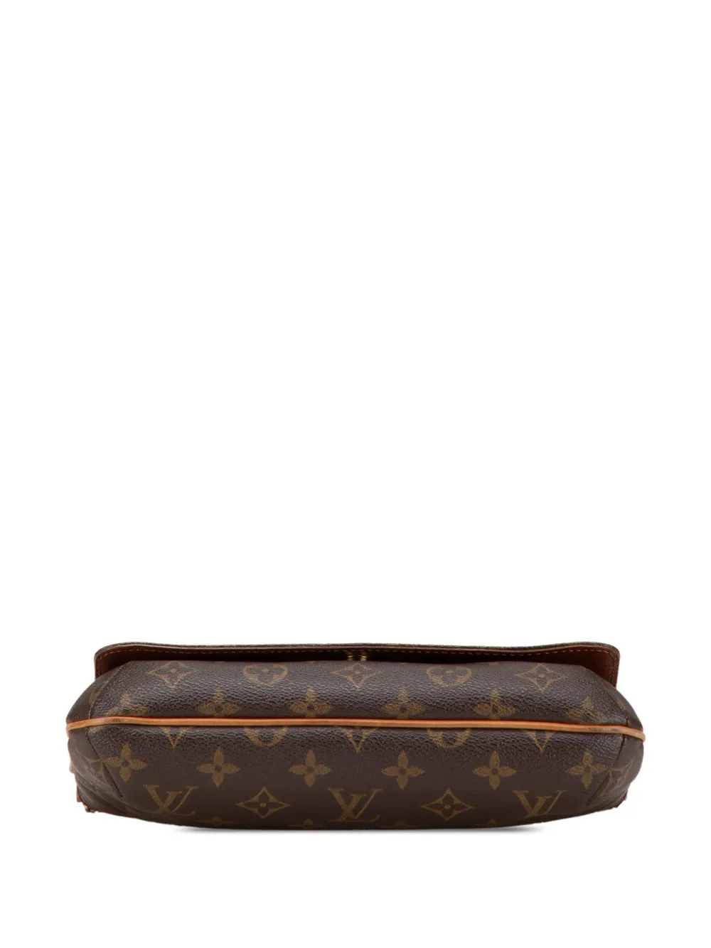 Pre-owned Louis Vuitton 2001 Monogram Musette Tango Short Strap Shoulder Bag In Brown