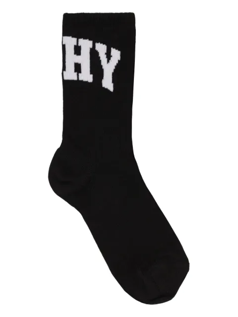 Givenchy Kids intarsia knit-logo socks 