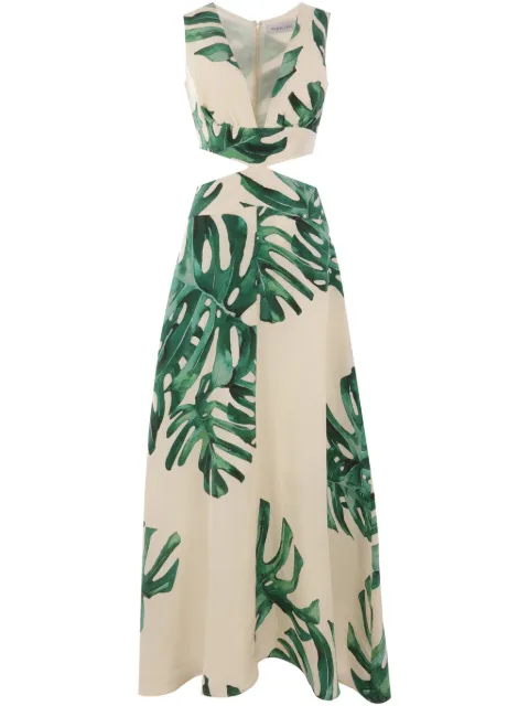 Raquel Diniz vestido midi con estampado floral