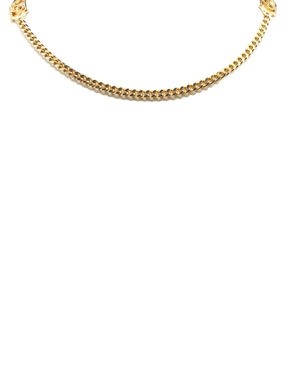 20th Century Gold Plated CD Chain Necklace costume necklace