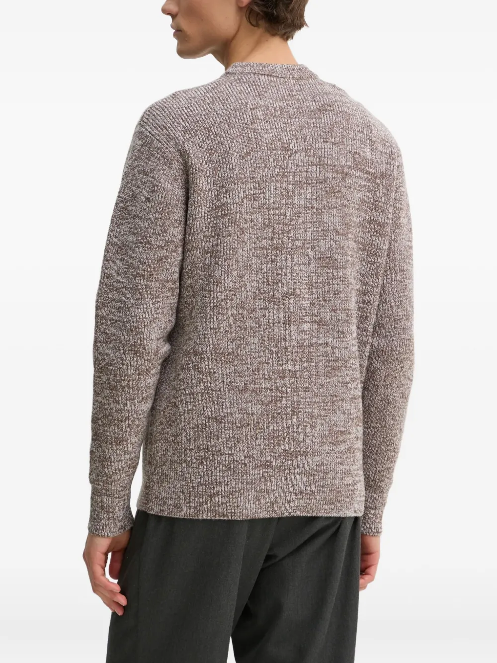 études Studio Logo Crew-neck Sweater - Brown 