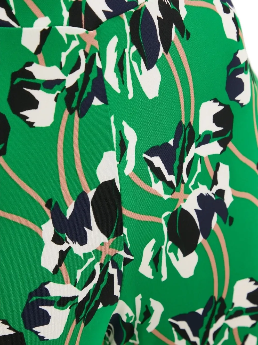 DVF Diane von Furstenberg graphic-print pants Groen