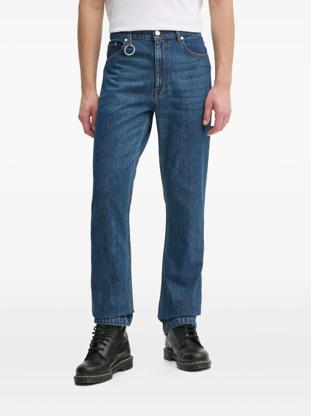 Etudes Studio Ring-detail Jeans In Blue