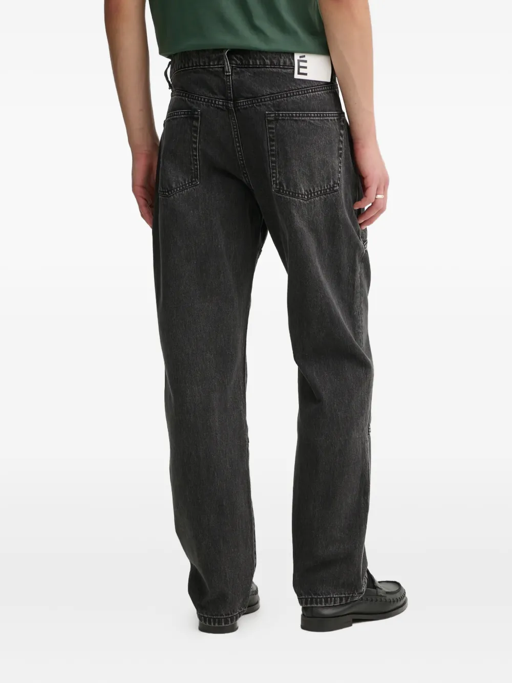 Etudes Studio Panelled Jeans In Black