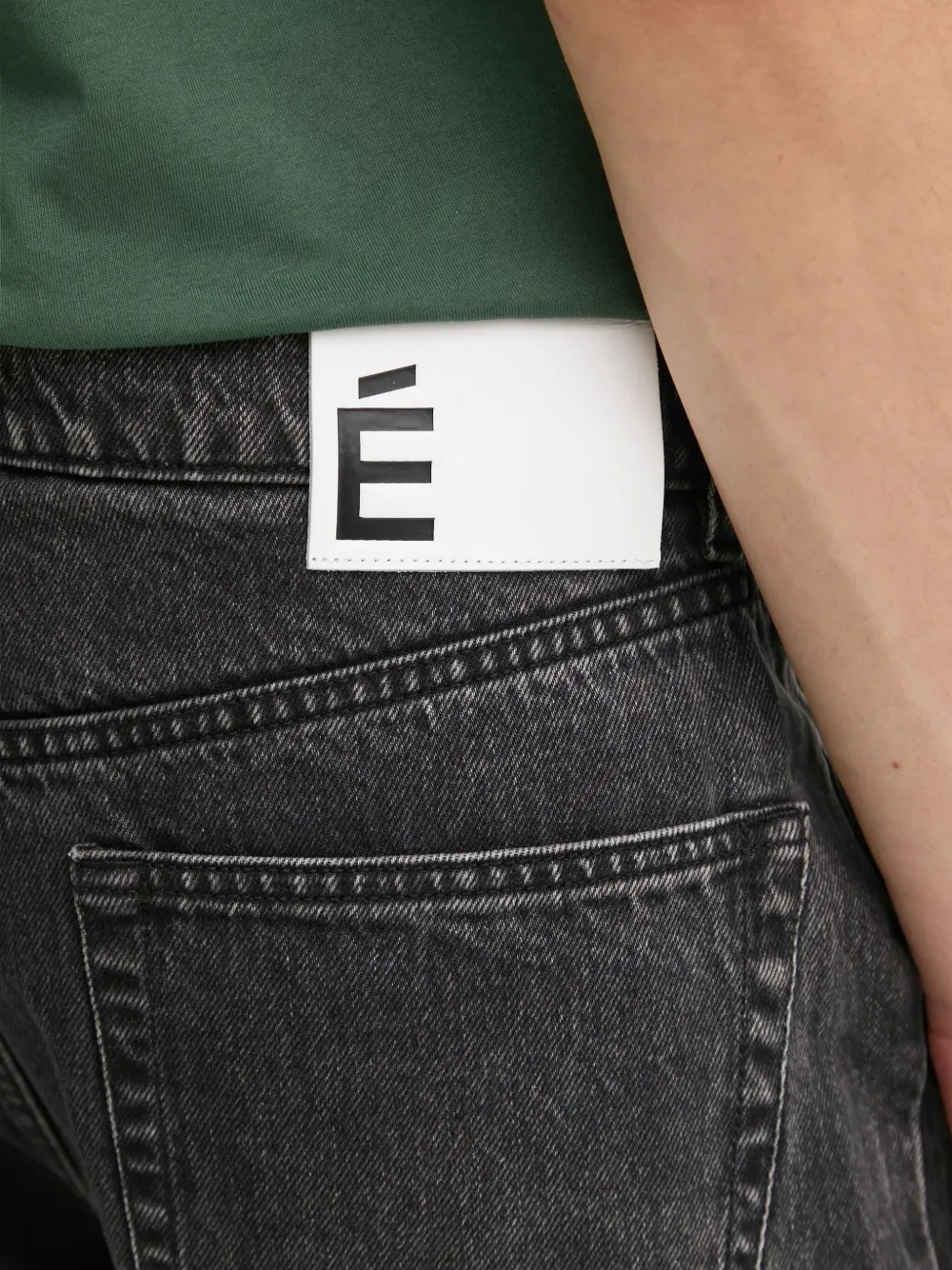 Etudes Studio Panelled Jeans In Black