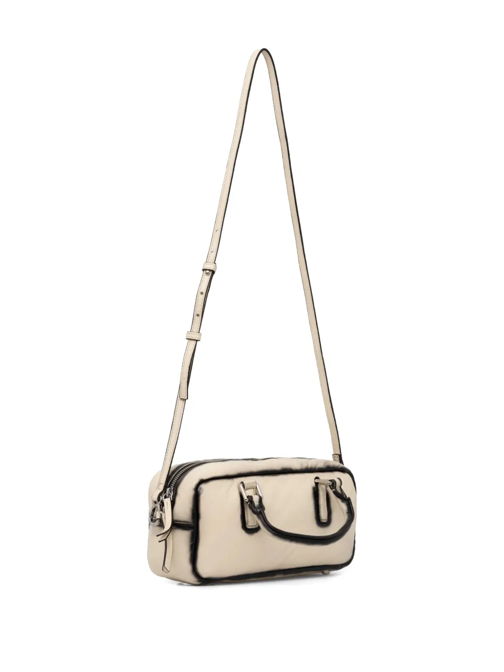 STAND STUDIO stained-effect cross body bag - Wit