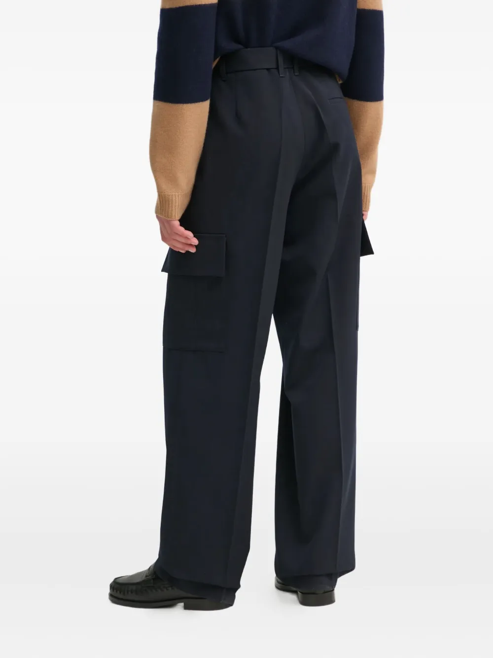Études Studio Cargo broek met ceintuur Blauw