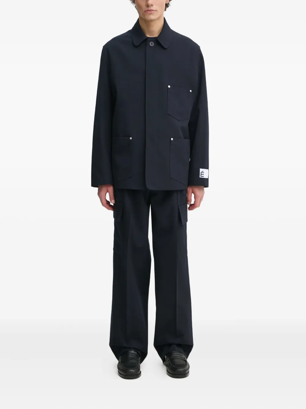 Études Studio belt cargo trousers - Blauw