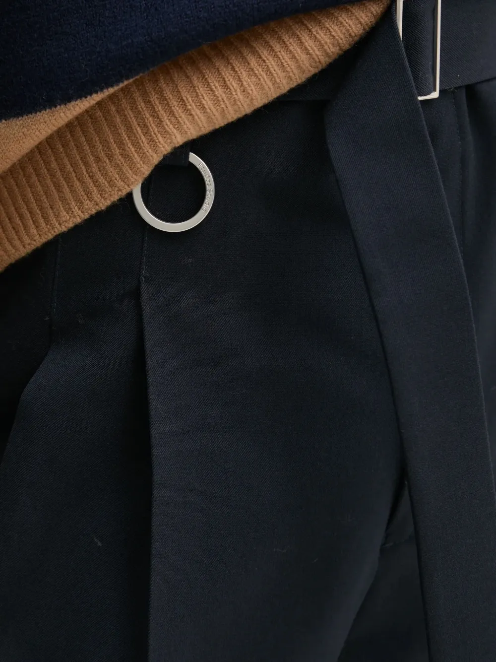 Études Studio Cargo broek met ceintuur Blauw