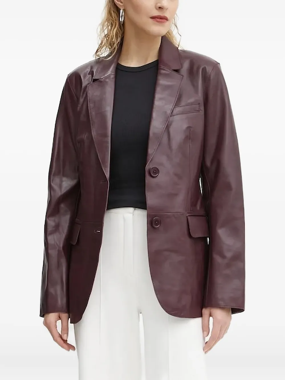 STAND STUDIO Blazer met enkele rij knopen Rood