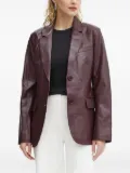 STAND STUDIO button-fastening single-breasted blazer - Red