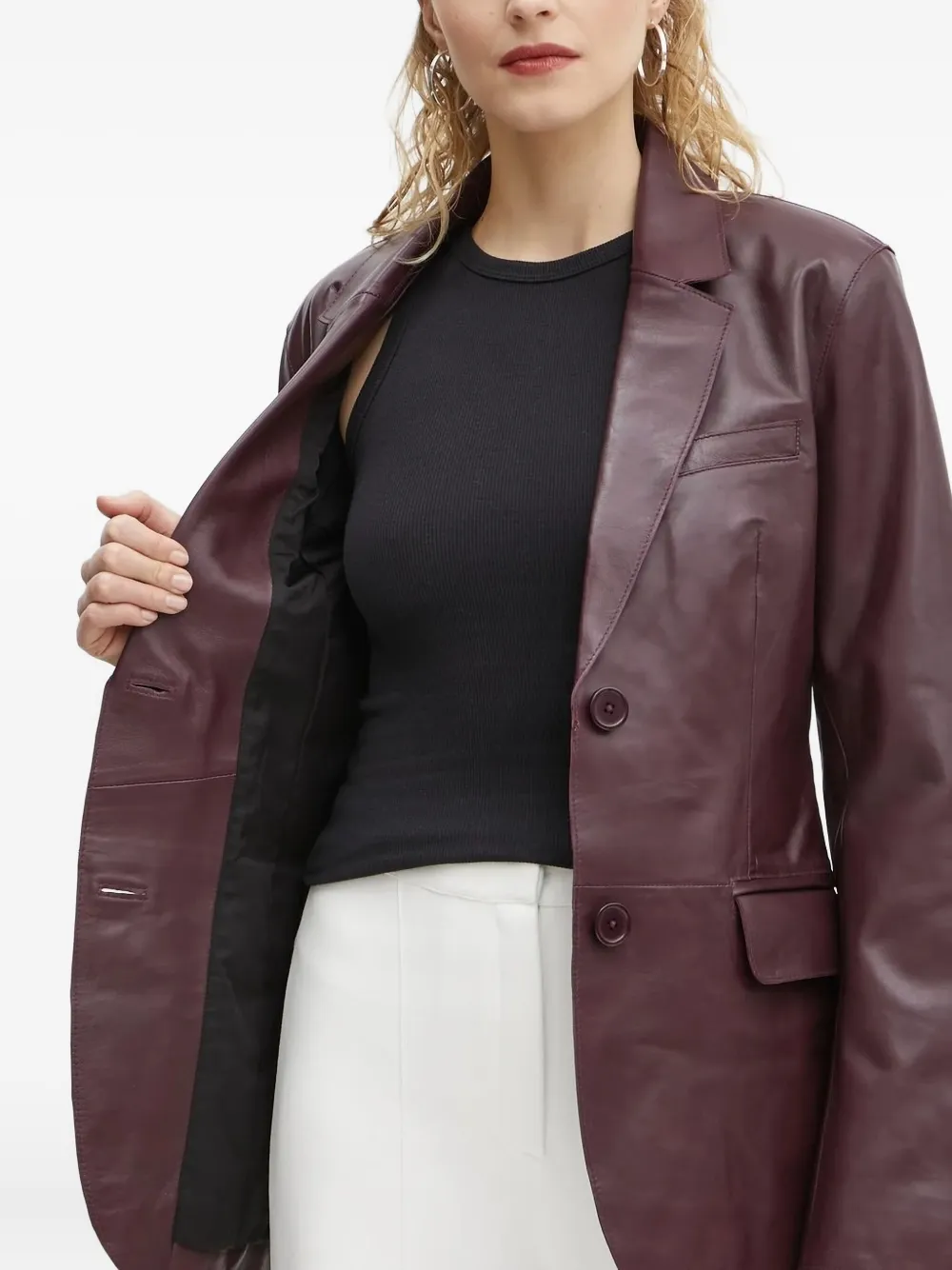 STAND STUDIO Blazer met enkele rij knopen Rood