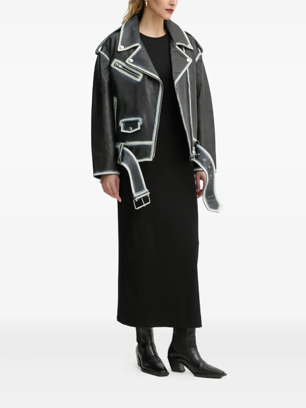 STAND STUDIO Irene belted jacket | Leather Jackets | Image 2