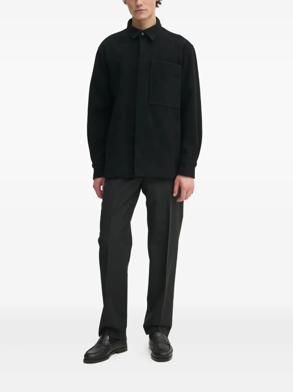 Études Studio ring-detail trousers - Zwart