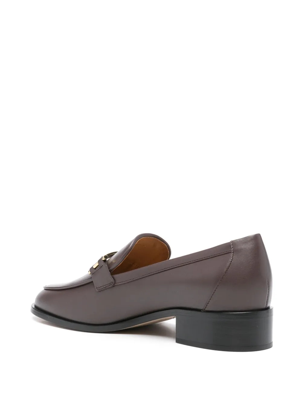 Tod's 30 mm leren loafers Bruin