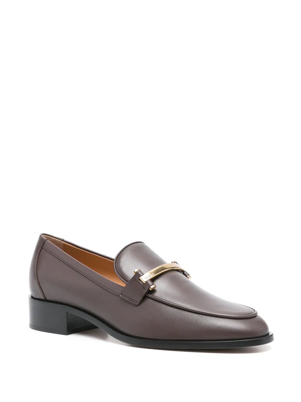 Tod's 30 mm leren loafers - Bruin