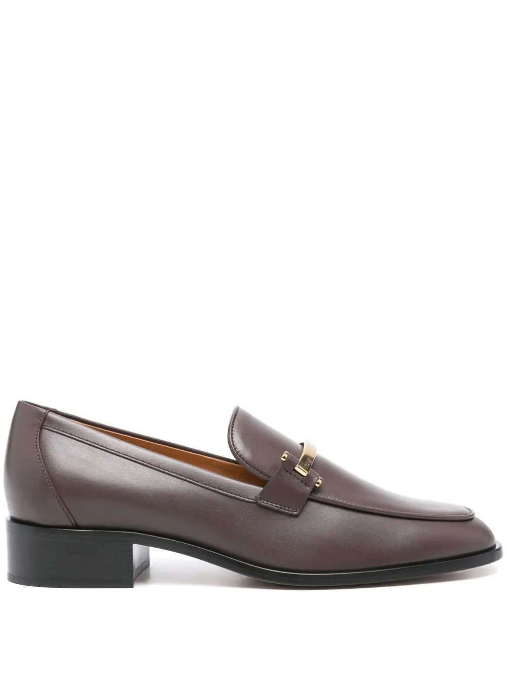 Tod's 30 mm leren loafers Bruin