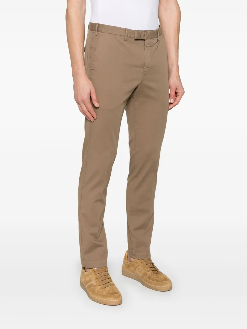 PT Torino Broek met toelopende pijpen Bruin