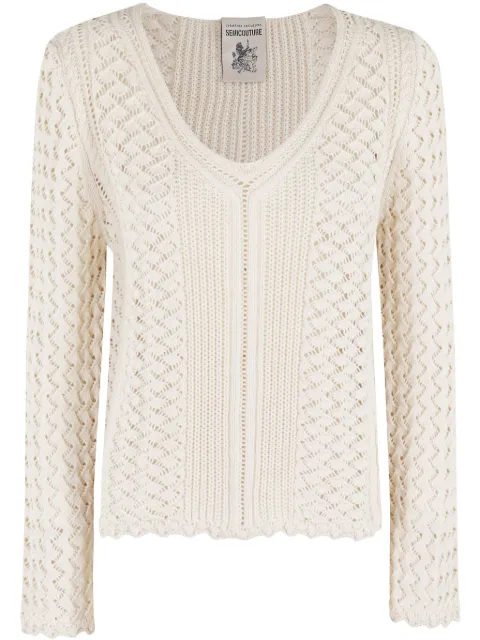 Semicouture cotton jumper