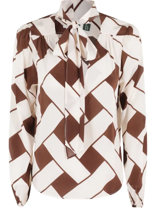 Rixo blouse en soie - Tons neutres - Rixo - Modalova