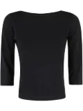 Roberto Collina boat-neck T-shirt - Black