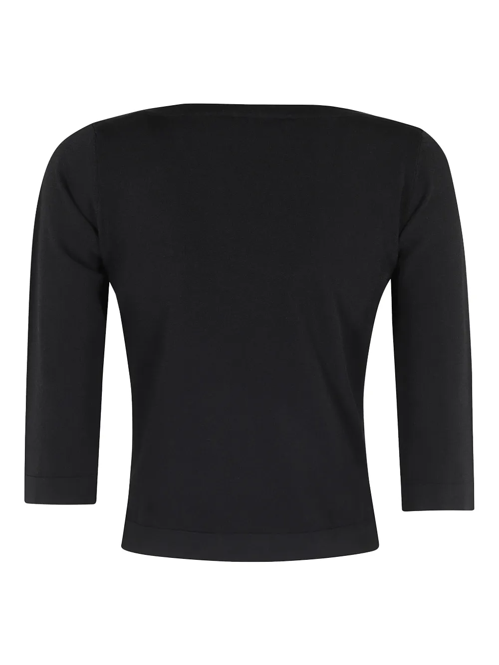 Roberto Collina boat-neck T-shirt - Zwart